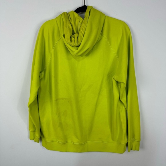 Fabletics Green Neon Chartreuse Hoodie Comfy Loungewear Workout Gym - Picture 2 of 6